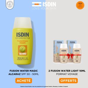 ISDIN Photoprotector Fusion Water Magic d’Alcaraz SPF 50 = 2 Fusion Water Light 10ml Offerts