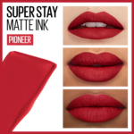 Maybelline – Rouge à lèvre Mat Liquide – Longue tenue – Superstay Matte Ink 20 PIONEER 5 ml – Image 6