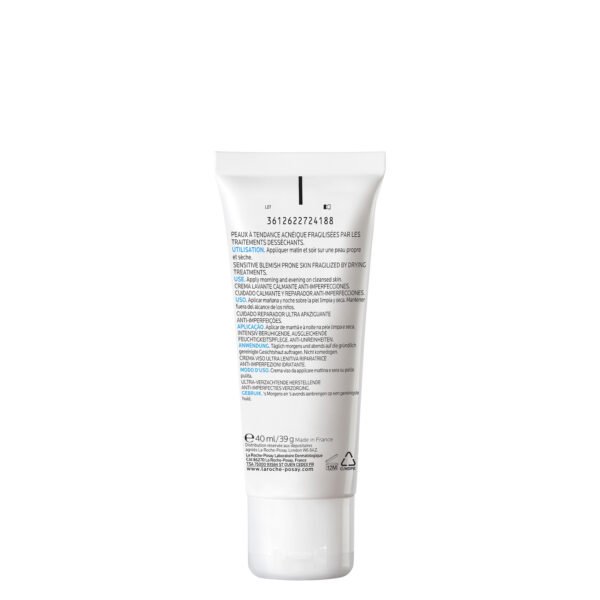 La-Roche-Posay EFFACLAR H ISO-BIOME soin réparateur apaisant anti-marques | Peau fragilisée par les traitements anti-acné | 40ml – Image 3