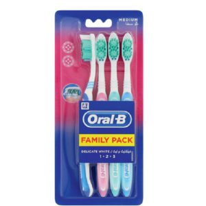 Oral-B Bad Delicate White family Medium pack