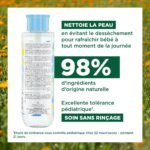 Klorane – Eau nettoyante sans rinçage au Calendula apaisant – Bébé – Peau normale 500 ml – Image 5