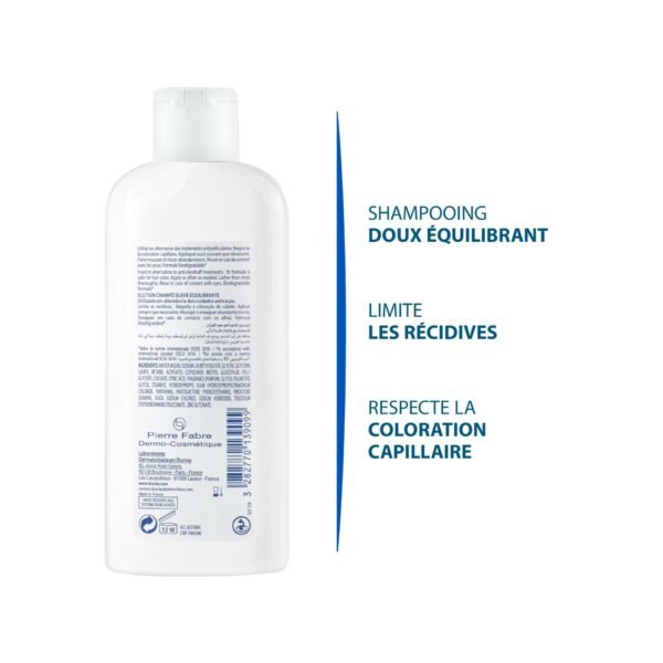 Ducray — Shampooing doux équilibrant — Shampoing doux antipelliculaire — ELUTION 200 ml – Image 4