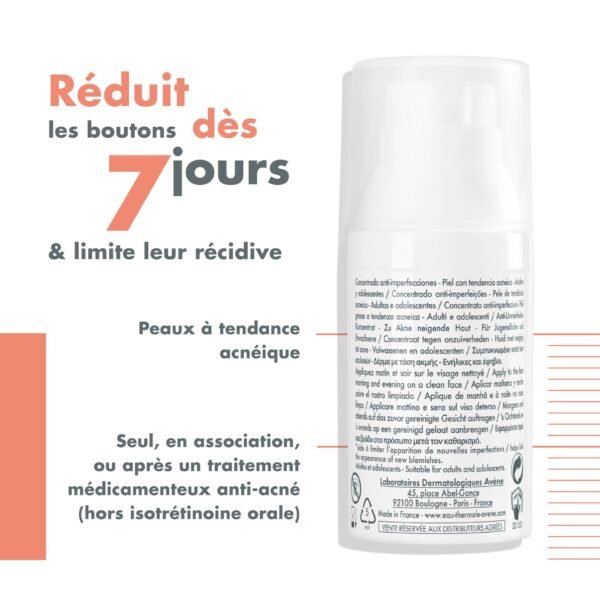 EAU THERMALE AVÈNE Cleanance Comedomed Concentré Anti Imperfections 30ml – Image 3