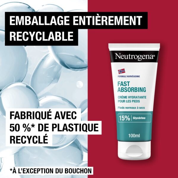 Neutrogena Absorption Rapide Crème Hydratante Pieds Secs 100ml – Image 7