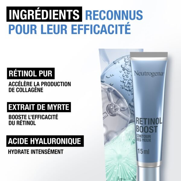 Neutrogena Retinol Boost Crème Contour des Yeux Anti-Âge Anti-Rides 15ml – Image 7