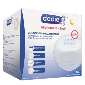 Dodie – Coussinets d’allaitement nuit (x30)
