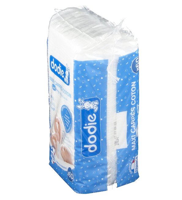 Dodie maxi carres coton 3en1 60pcs – Image 2