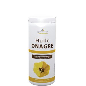 3Chenes Huile d’Onagre Oméga 6 et Vitamine E  150 Capsules
