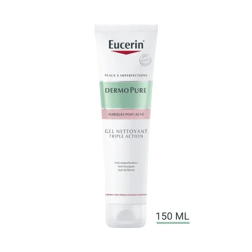 EUCERIN DERMOPURE TRIPLE ACTION GEL NETTOYANT  150ml