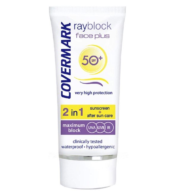 Covermark – Rayblock Face Plus teintée beige SPF50+ – 50 ml