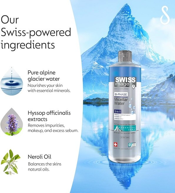 Swiss Image Essential Care Bi-Phase Micellar Water 400 ml – Image 3