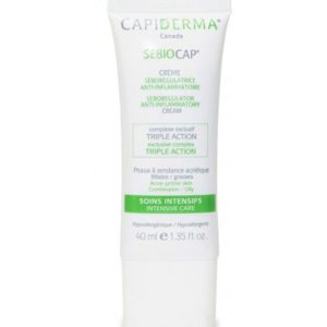 Capiderma – Sebiocap Crème anti-inflammation pour peaux à tendance acnéique – 40 ml