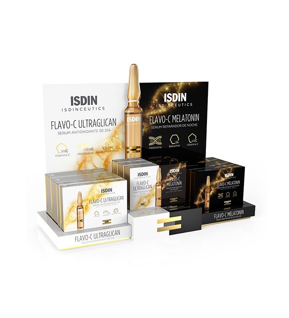 Isdin Flavo-C serum jour et nuit 48h 10+10ampoules