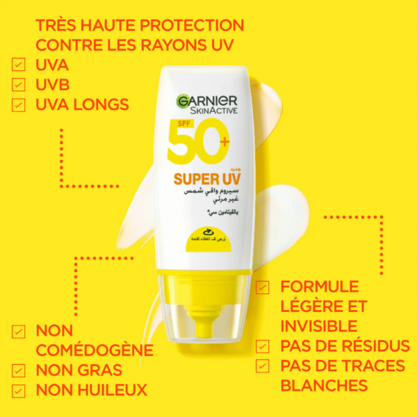 Garnier Super UV Serum Invisible Sunscreen 30ml – Image 3