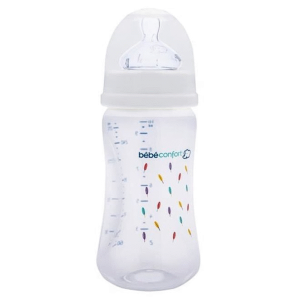 Bebe Confort – Biberon Maternity en verre 270 ml – Indians Blanc (0-12M +)