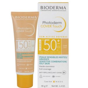 Bioderma Photoderm Cover Touch Teinte Claire spf50+ Peaux sensibles mixtes à grasses 40g