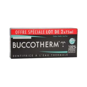 Buccotherm Dentifrice Charbon Noir 75ml x2 PACK