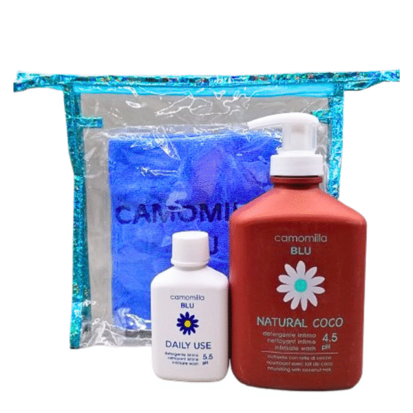 Camomilla Blu Natural Coco 300ml+Gel Intime Echantillon+Serviette Trousse