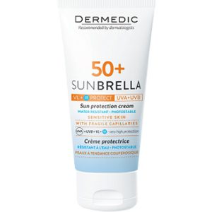 Dermedic Sunbrella Creme Spf50+ Peau Sensibles pour couperosique 50ml