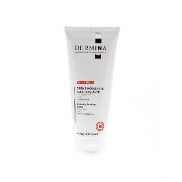 DERMINA SENSI-BLANC CREME MOUSSANTE ECLAIRCISSANTE VISAGE TOUS TYPES DE PEAUX 100ML