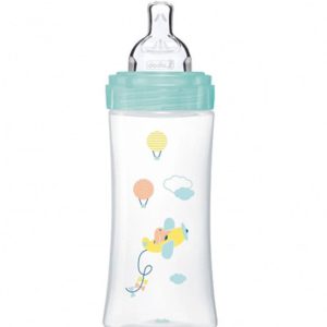 Dodie Biberon senstation+ Tétine plate 330ml +6m Air