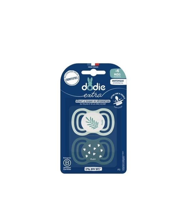 Dodie Sucette +6mois Duo Extra Fine Bleu F3