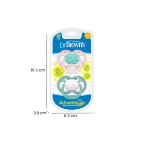 Dr Brown’s 2 Sucette Advantage Avions Rose 6-18m