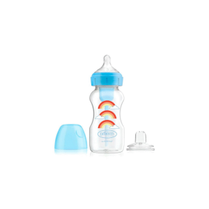 Dr Brown’s Biberon Col Large Bleu Rainbows 270ml WB91605