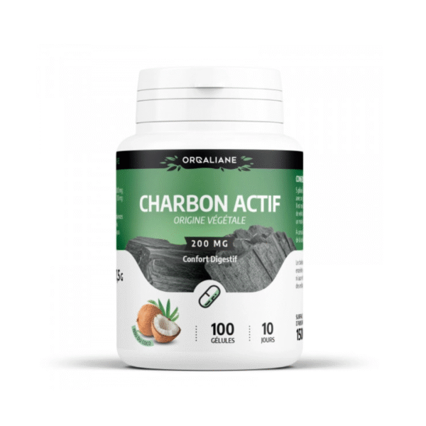 GPH DIFFUSION Charbon Végétal Actif 200 Gelules