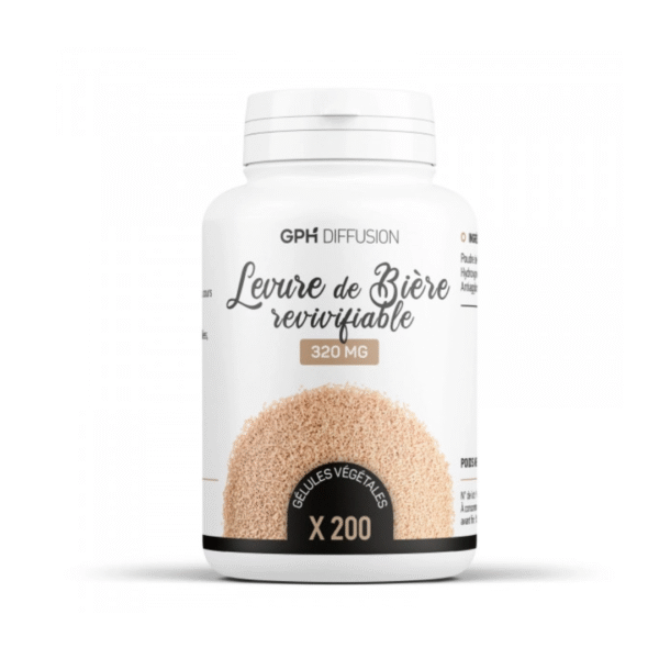 GPH Diffusion Levure de Biere Revivifiable 200 Gelules