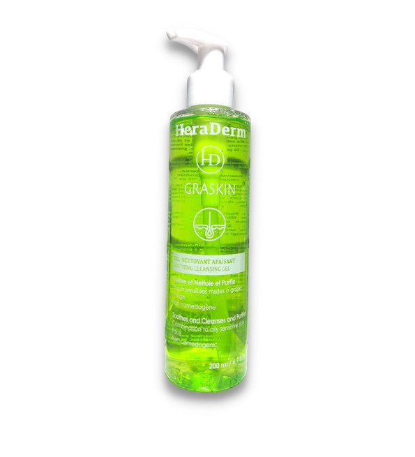 Heraderm Graskin Gel Nettoyant Apaisant 200ml