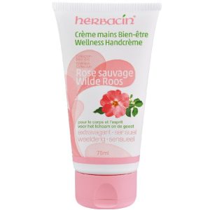 Herbacin hand cream wild rose tube 75ml