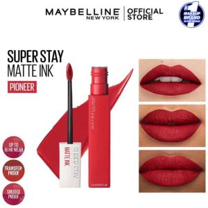 Maybelline – Rouge à lèvre Mat Liquide – Longue tenue – Superstay Matte Ink 20 PIONEER 5 ml