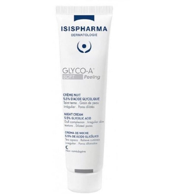 ISIPHARMA GLYCO-A SOFT Peeling Crème Nuit 5,5% d’acide glycolique 30ml