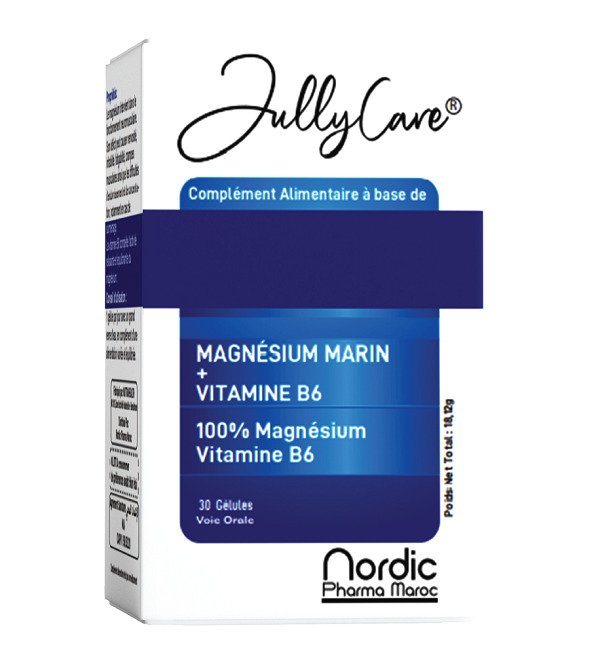 JULLYCARE MAGNÉSIUM + VITAMINE B6 30 Gélules