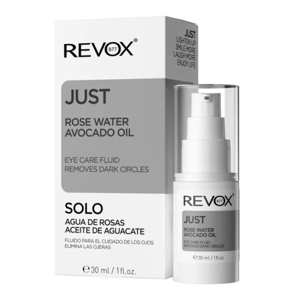 REVOX JUST Fluide Contour des Yeux à L’huile D’avocat et à L’eau de Rose