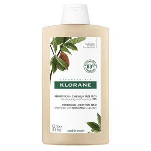Klorane – Shampoing Réparation au Cupuaçu BIO – Cheveux très secs 400 ml