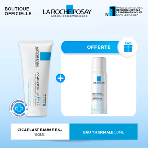 La Roche-Posay Cicaplast Baume Cicatrisant B5+ Peau Fragilisée | 50ml = Eau Thermale 50ml Offerte