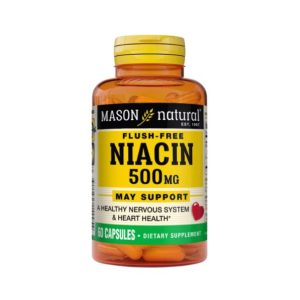 Mason Natural Flush-free Niacin 500mg 60 capsules 1499-60