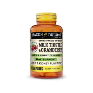 Mason Natural Milk Thistle & Cranberry 60 Capsules