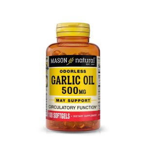 Mason Natural Garlic Oil 500 mg 100 Softgels
