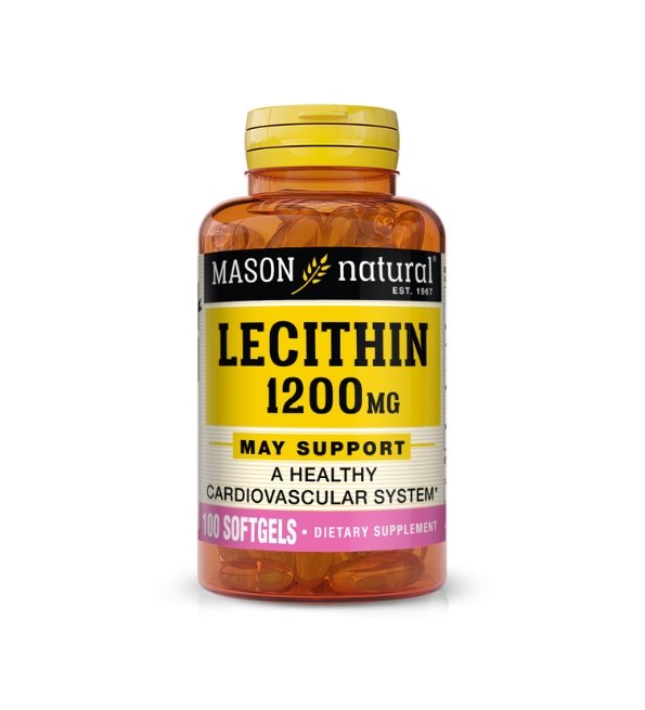 Mason Natural Lecithin 1200mg 100 Softgels