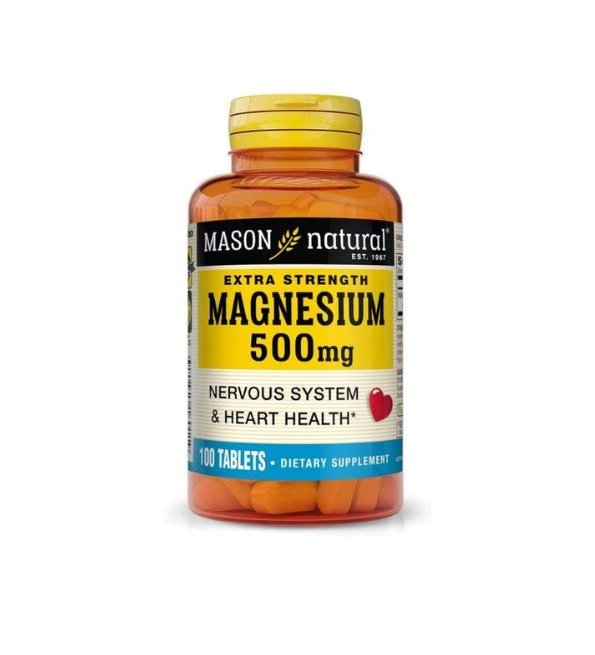 Mason Natural Magnesium 500mg 100 Tablets