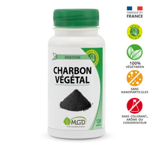 Mgd Nature Charbon vegetale 120 gelules
