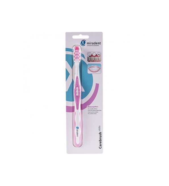 Miradent Brosse à dent Carebrush White Rose