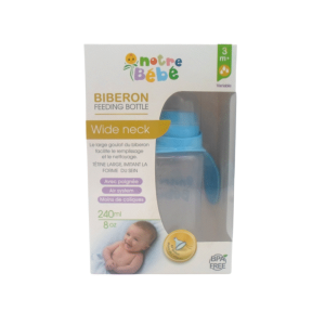 Notre Bebe Biberon Opaque Avec Poignet +3m 240ml