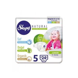 Sleepy Natural 5 Couches Junior 11-18kg/24pcs
