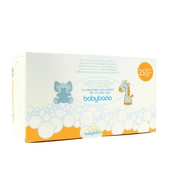 Begobano eponge savonneuse baby bano 25 unités