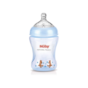 Nuby Biberon Col Large Blue Claire +0m 240ml NT68007