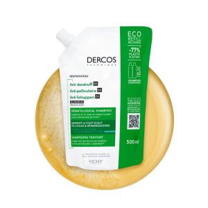 DERCOS TECHNIQUE  ECO-RECHARGE SHAMPOOING ANTIPELLICULAIRE DS – CHEVEUX NORMAUX A GRAS
